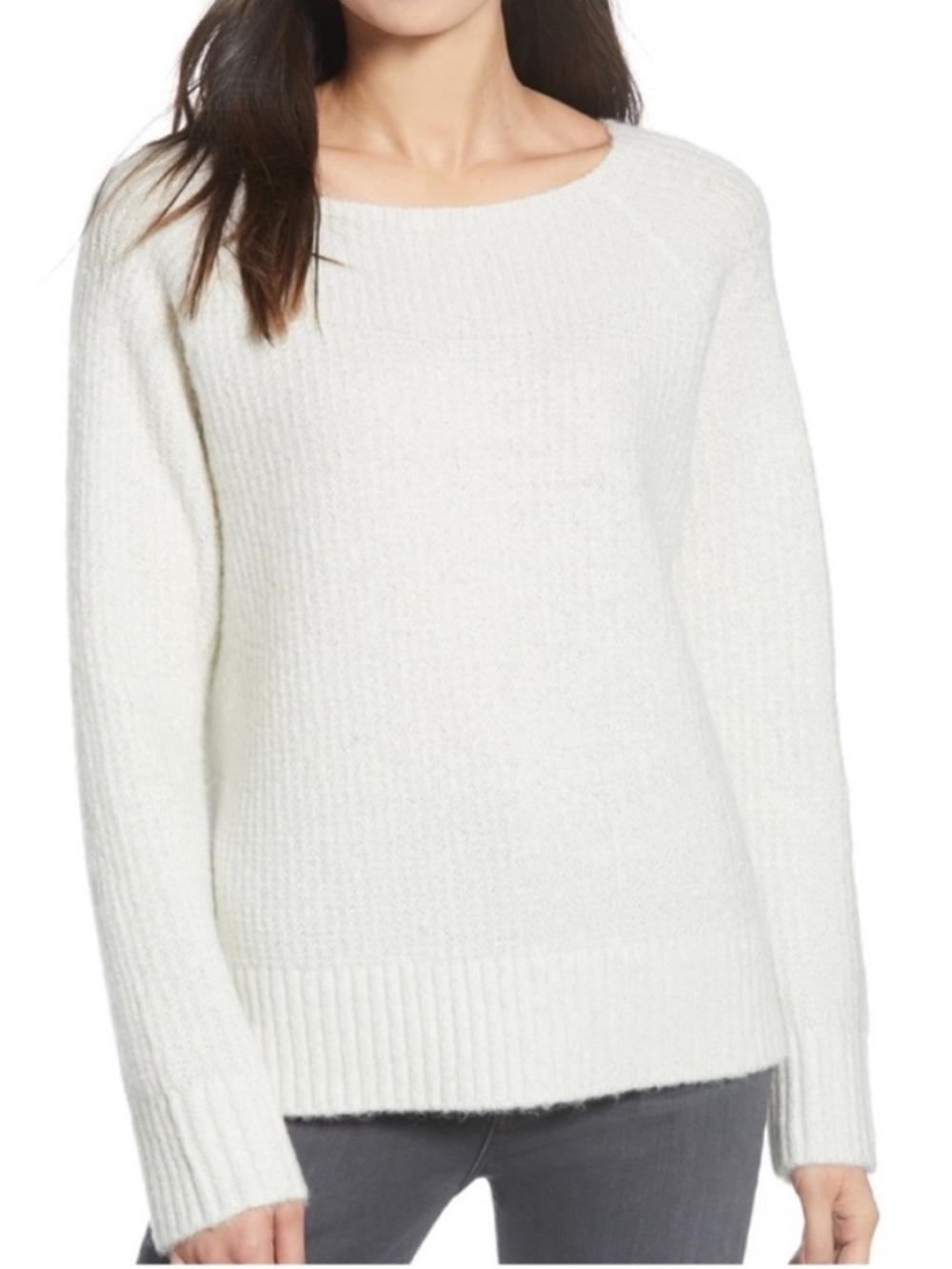 Chelsea28 Rib Metallic Sweater NWOT